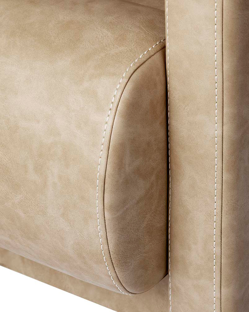 Club Sand - Beige washing unit - White basin